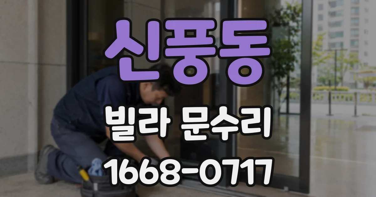 신풍동 빌라 문수리
