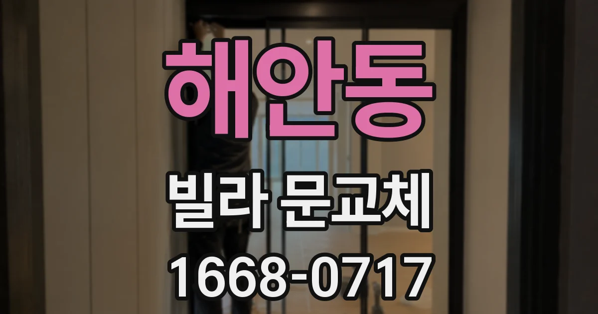 해안동 빌라 문교체