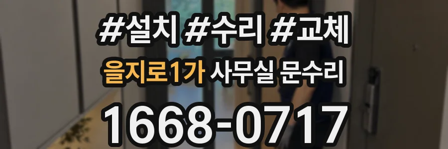 을지로1가 사무실 문수리