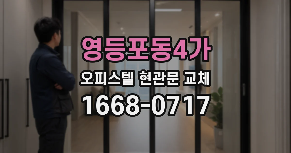 영등포동4가 오피스텔 현관문 교체