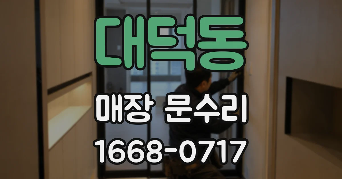 대덕동 매장 문수리