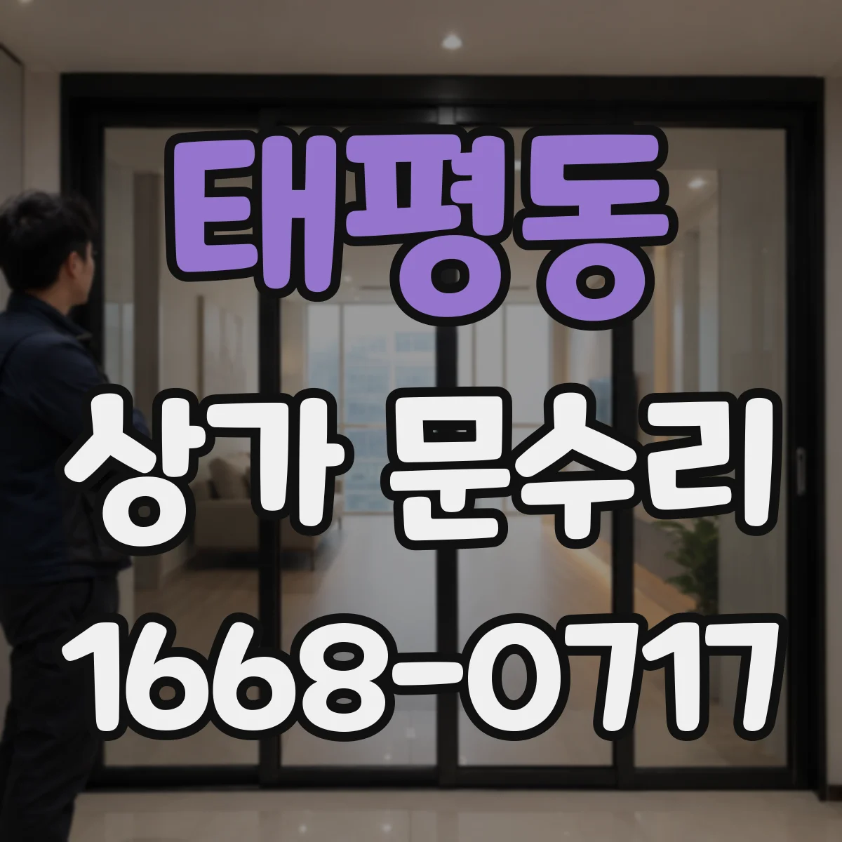 태평동 상가 문수리