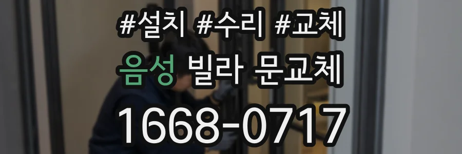 음성 빌라 문교체