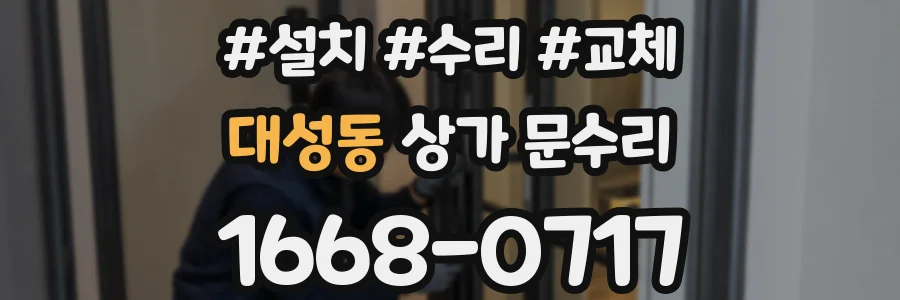 대성동 상가 문수리