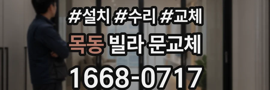 목동 빌라 문교체