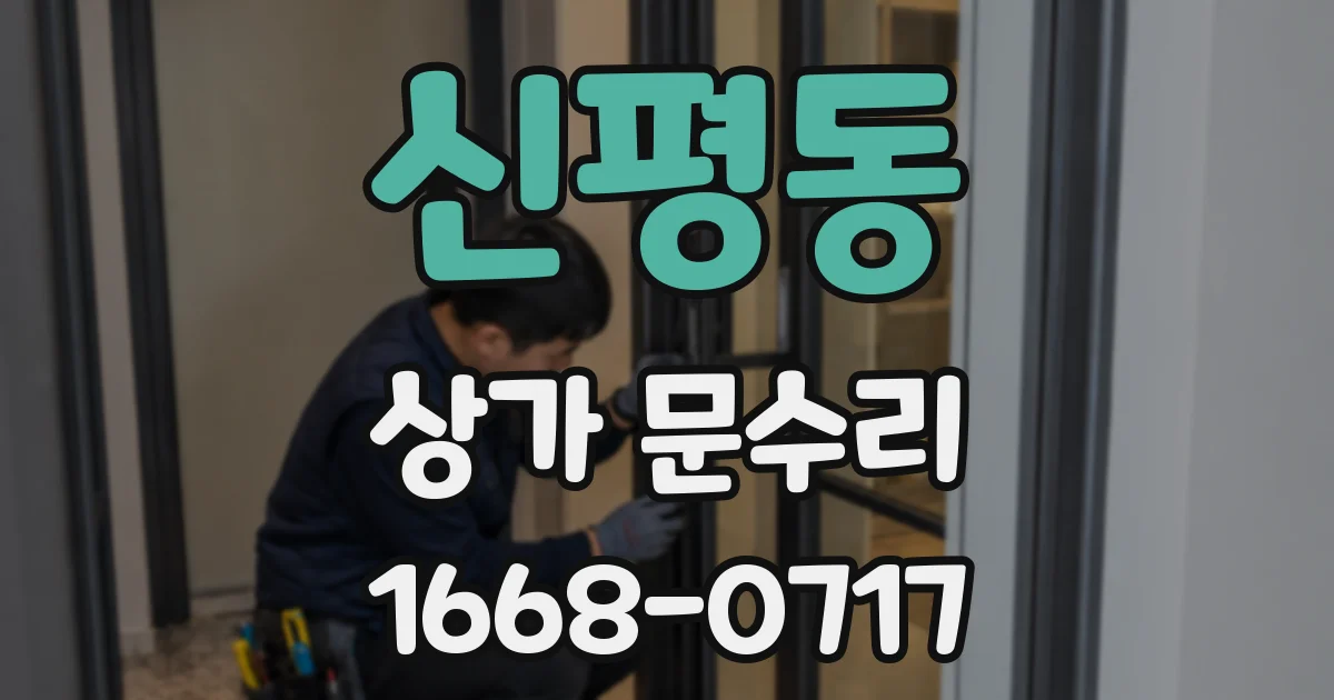 신평동 상가 문수리