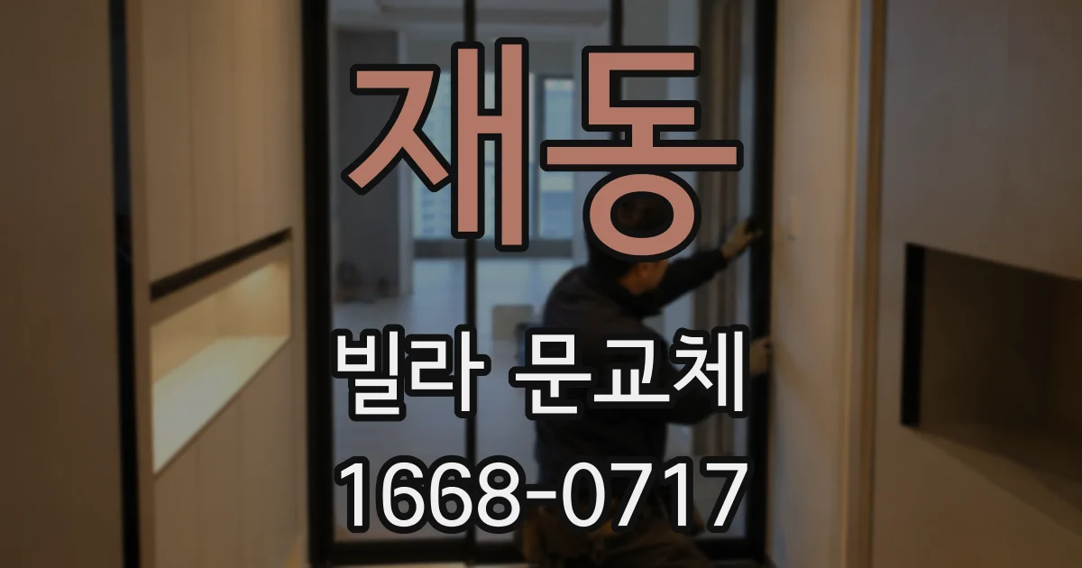 재동 빌라 문교체