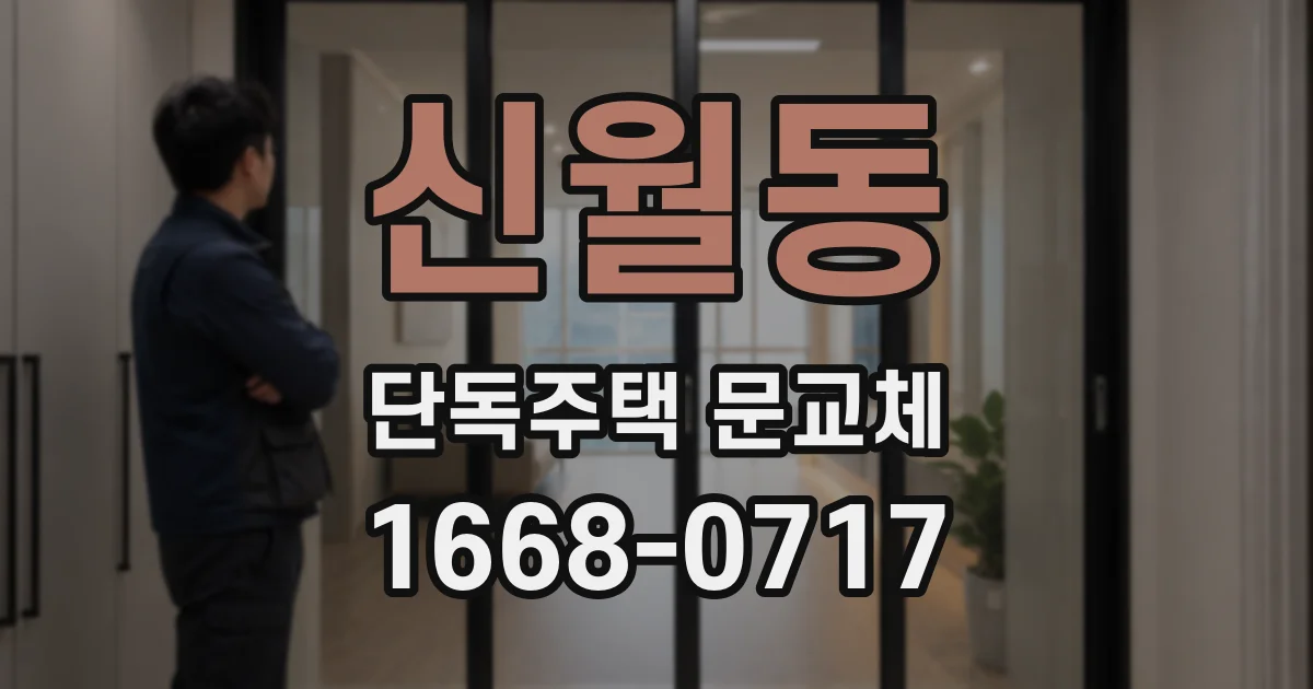 신월동 단독주택 문교체