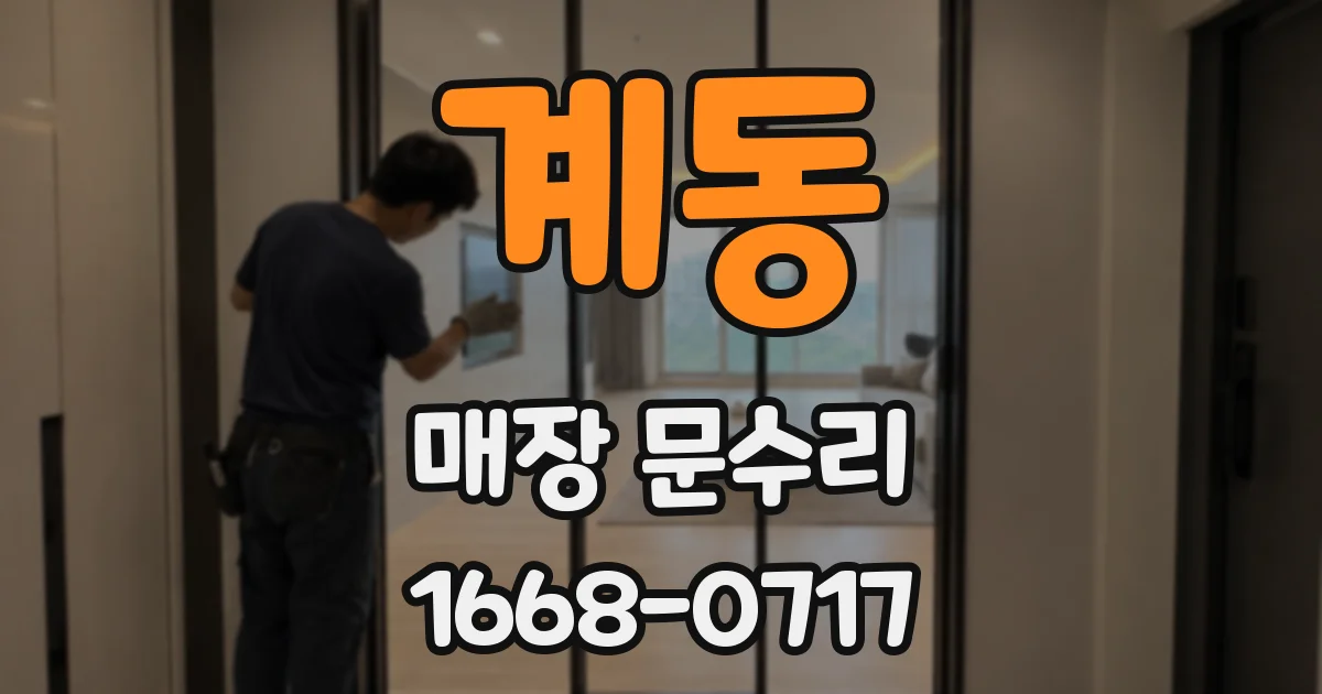 계동 매장 문수리