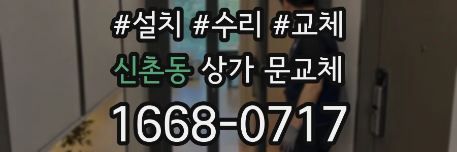 신촌동 상가 문교체