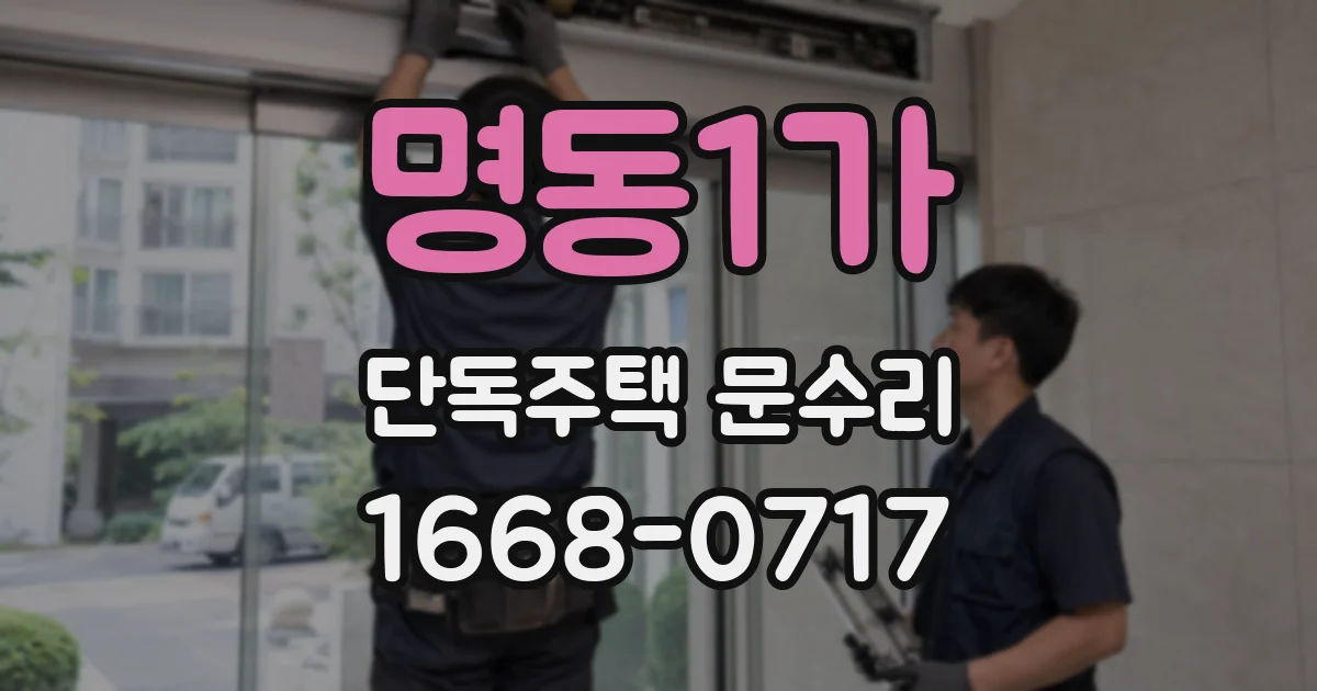 명동1가 단독주택 문수리
