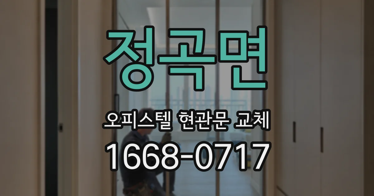 정곡면 오피스텔 현관문 교체
