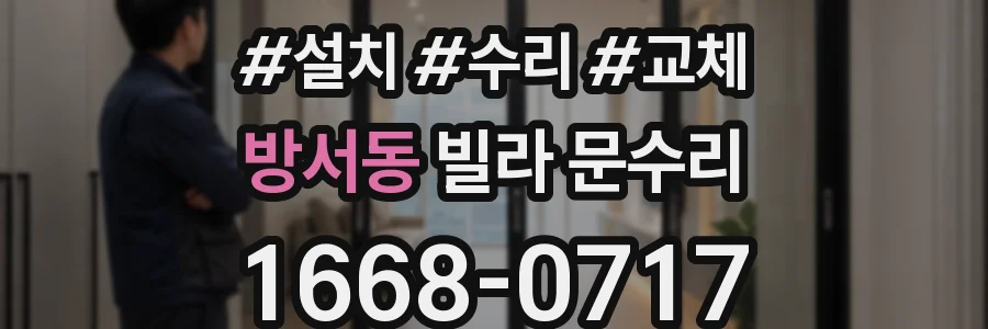 방서동 빌라 문수리