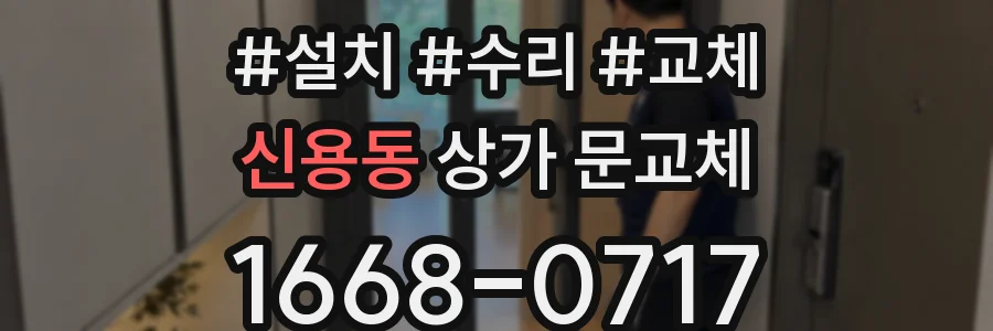 신용동 상가 문교체