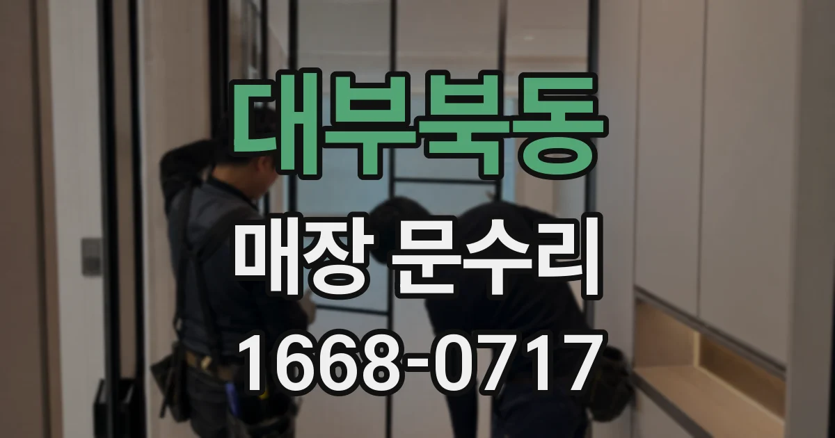 대부북동 매장 문수리