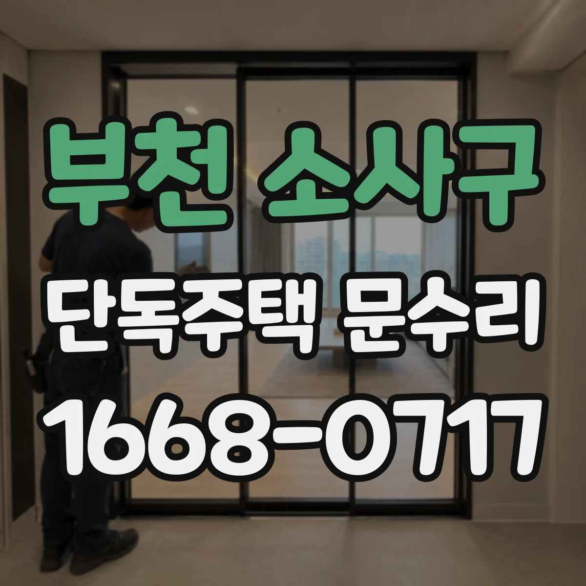부천 소사구 단독주택 문수리 문풍지 재부착으로 들뜸과 누기 개선