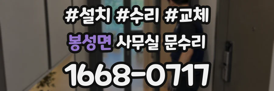봉성면 사무실 문수리