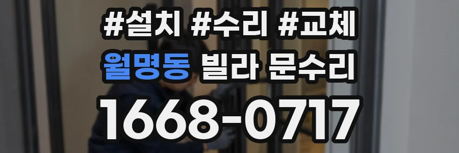 월명동 빌라 문수리