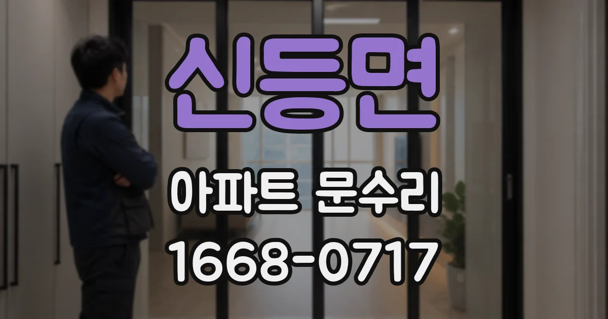 신등면 아파트 문수리