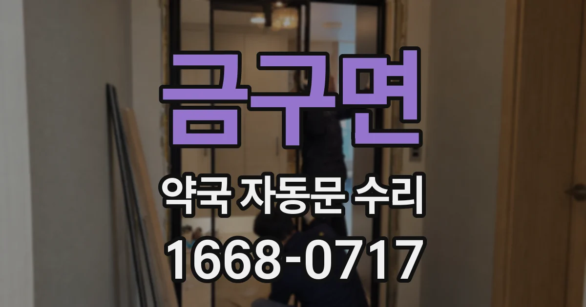 금구면 약국 자동문 수리