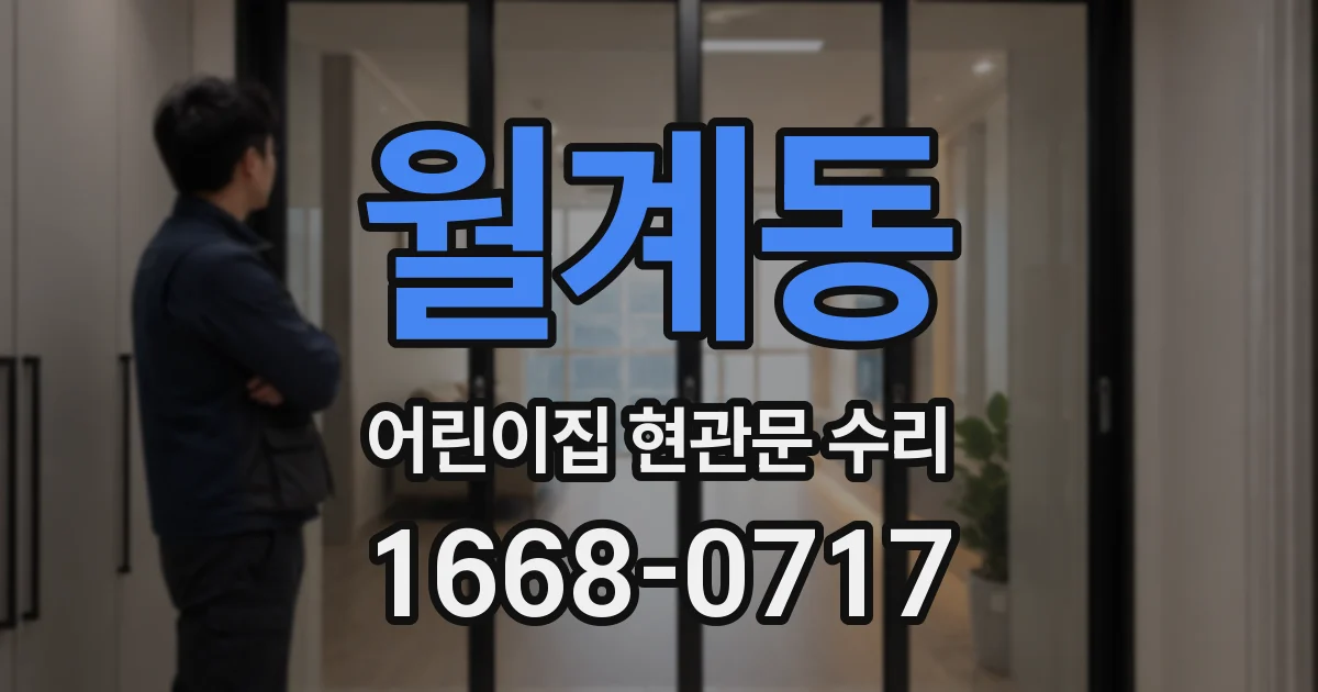 월계동 어린이집 현관문 수리