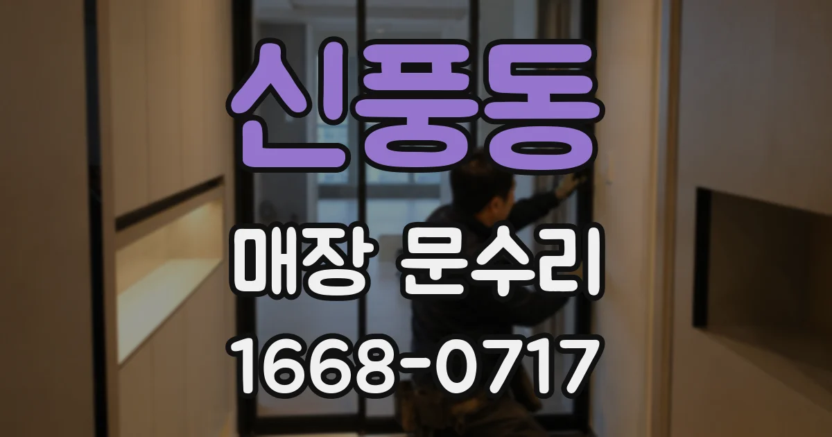 신풍동 매장 문수리