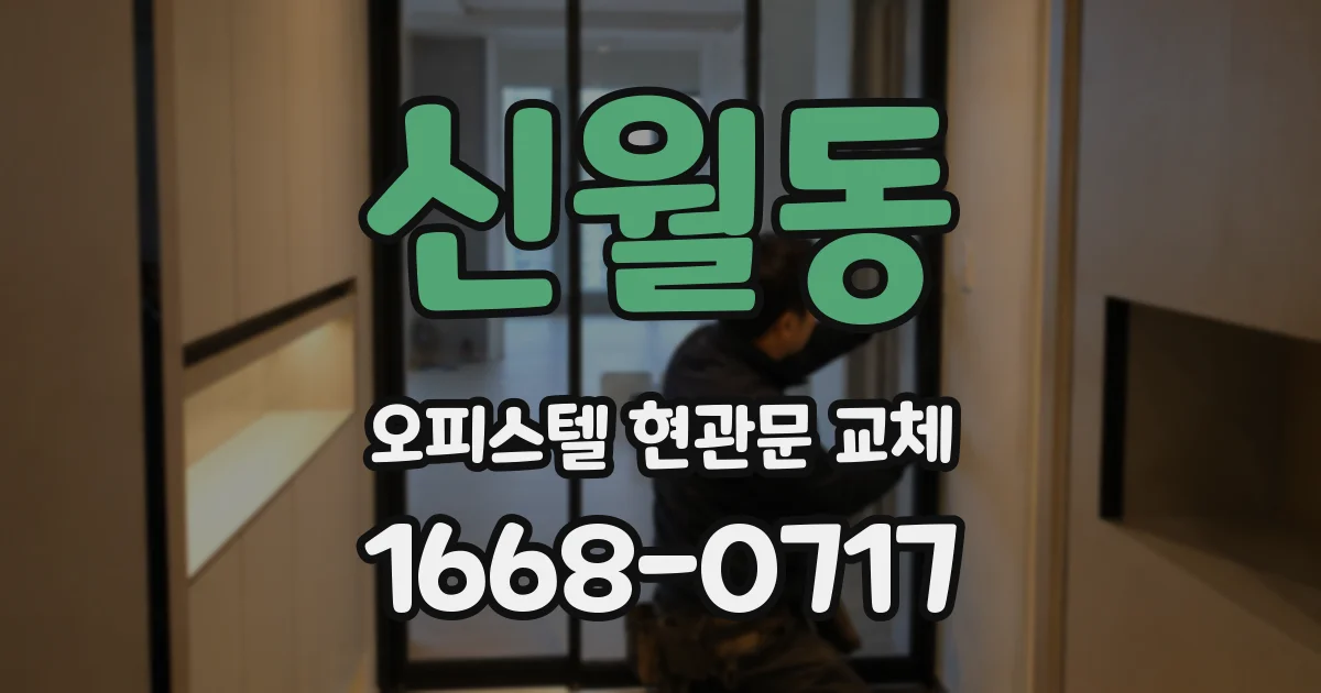 신월동 오피스텔 현관문 교체