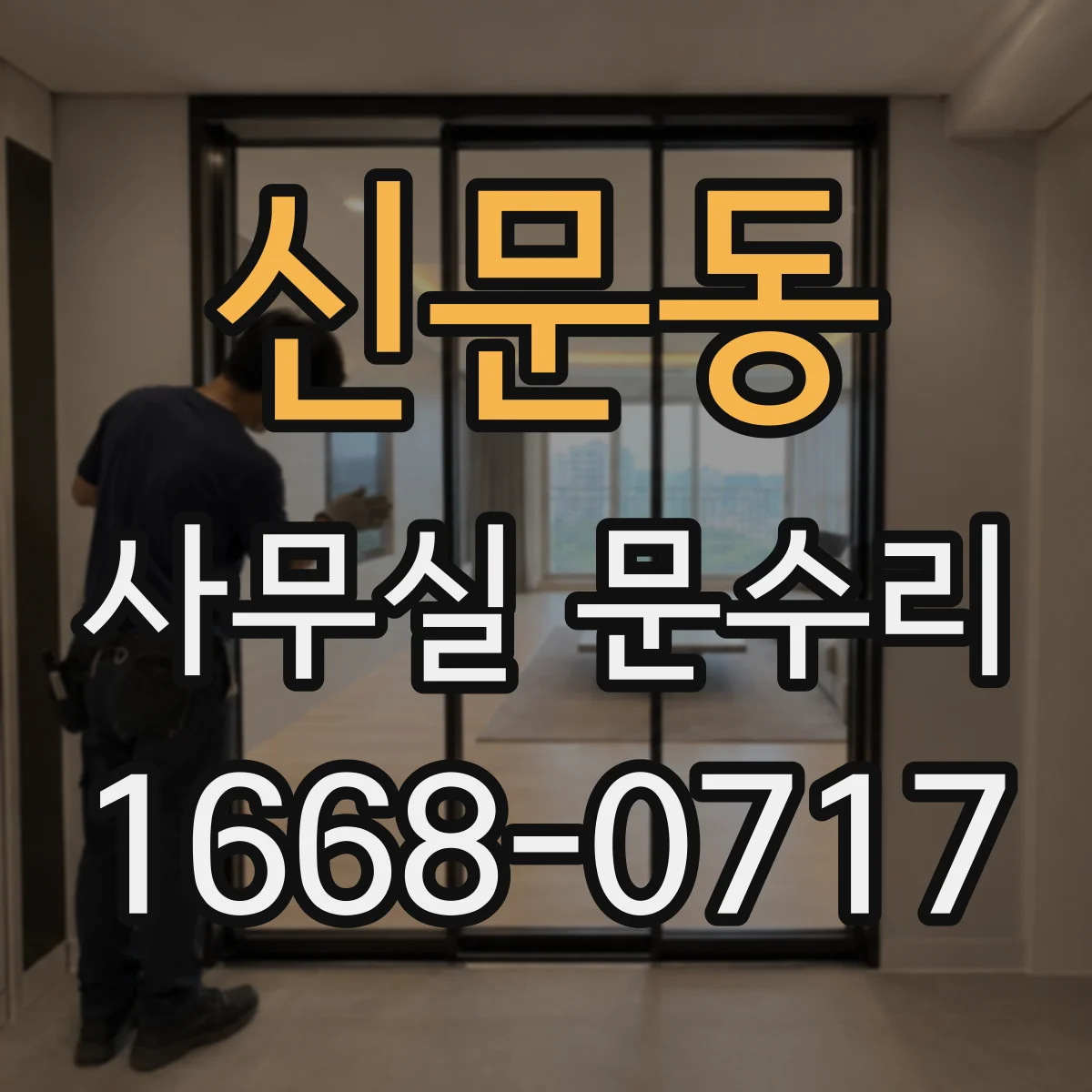 신문동 사무실 문수리