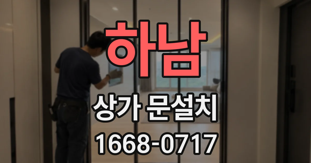 하남 상가 문설치