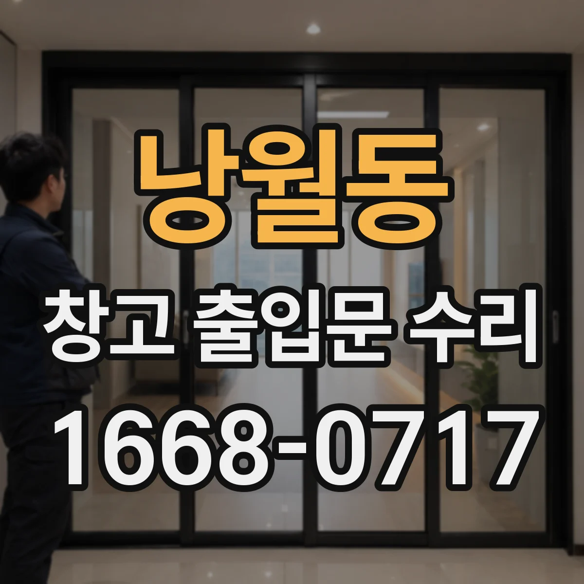낭월동 창고 출입문 수리