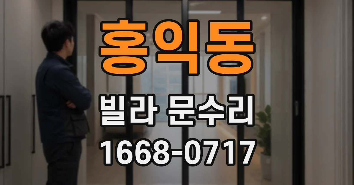 홍익동 빌라 문수리