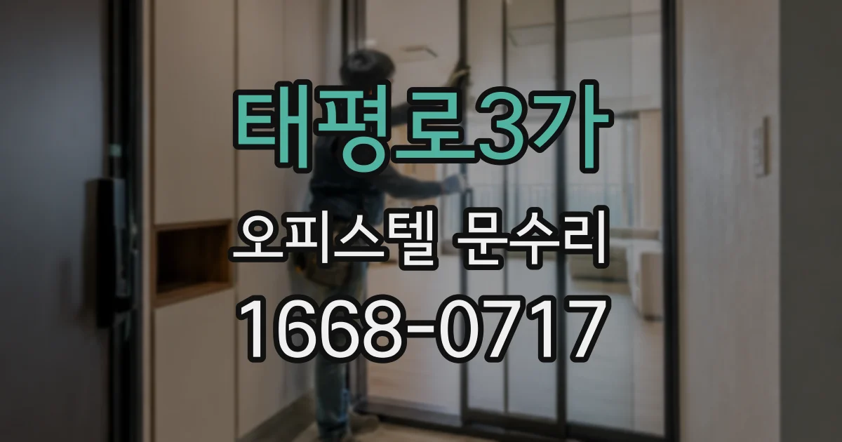 태평로3가 오피스텔 문수리