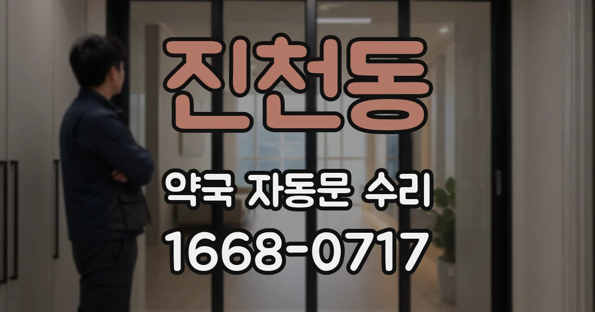 진천동 약국 자동문 수리