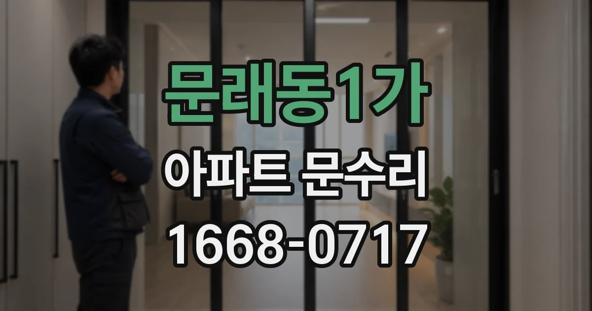 문래동1가 아파트 문수리