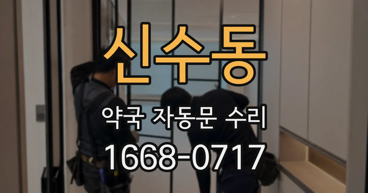 신수동 약국 자동문 수리