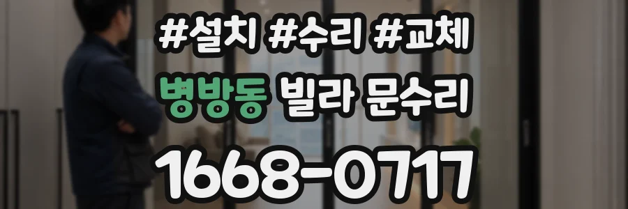 병방동 빌라 문수리