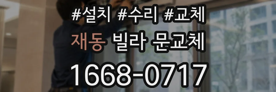 재동 빌라 문교체