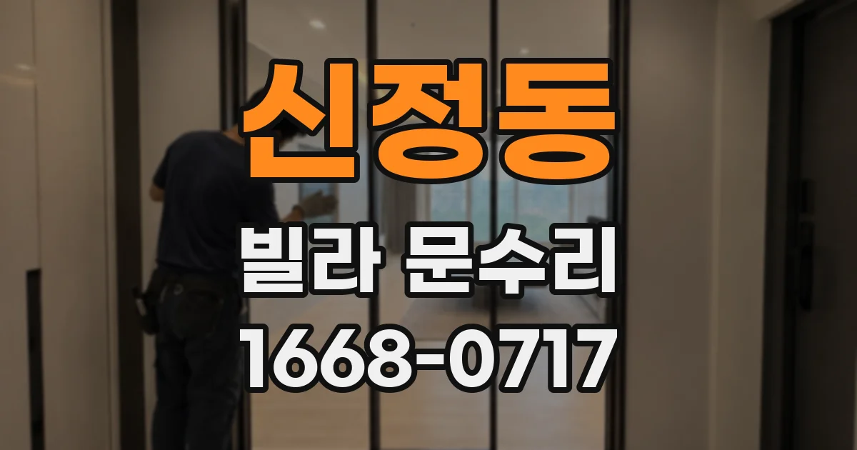 신정동 빌라 문수리