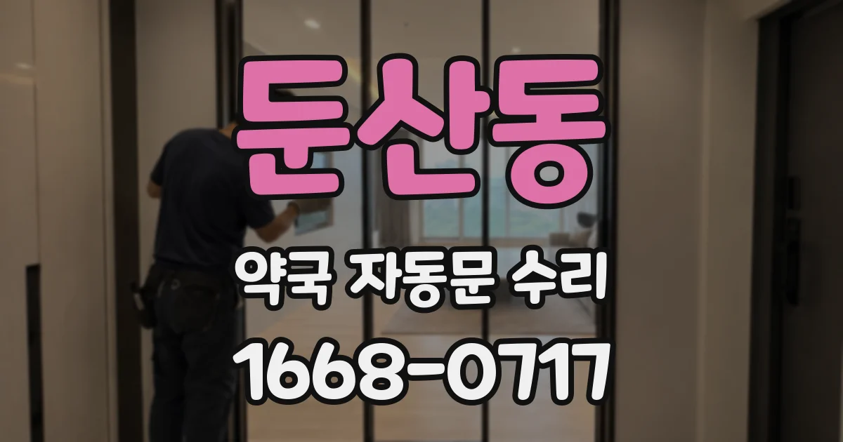 둔산동 약국 자동문 수리