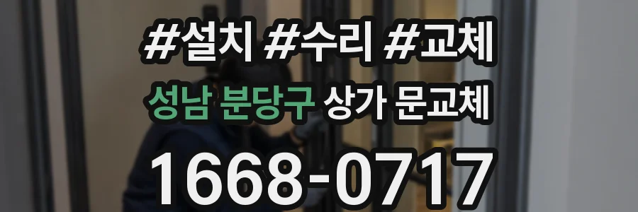 성남 분당구 상가 문교체