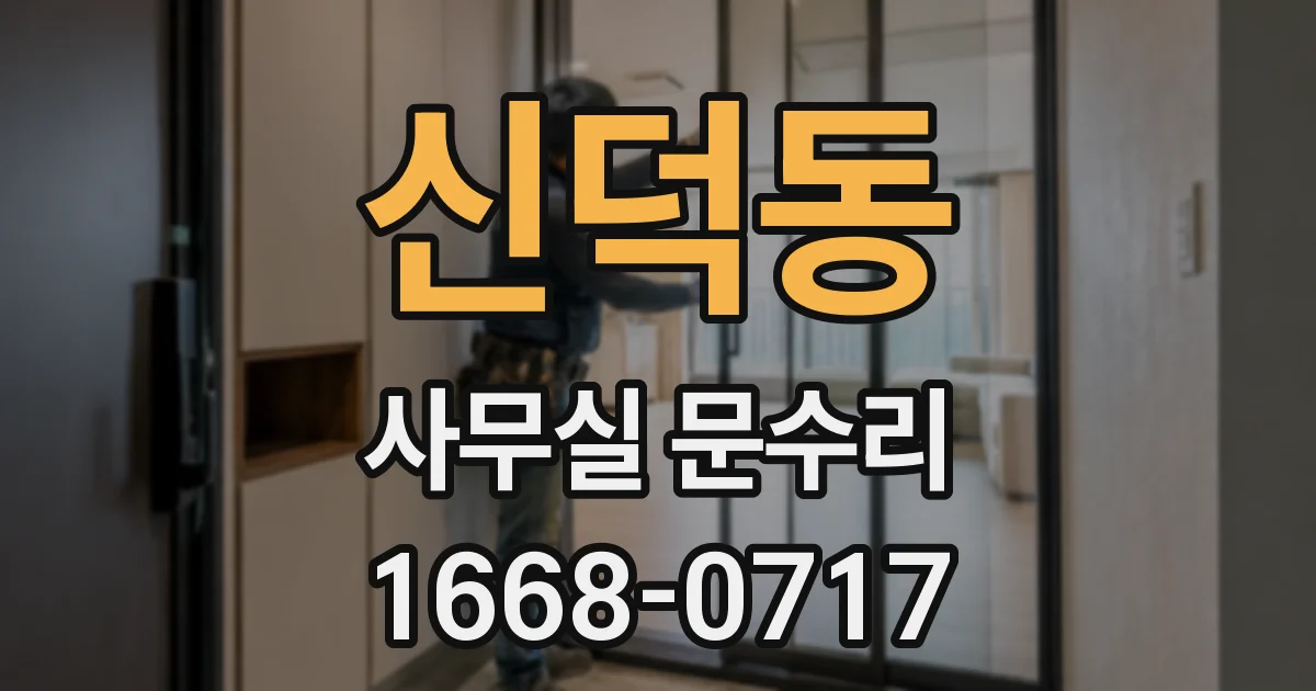 신덕동 사무실 문수리