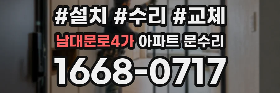 남대문로4가 아파트 문수리
