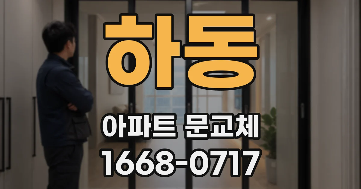 하동 아파트 문교체