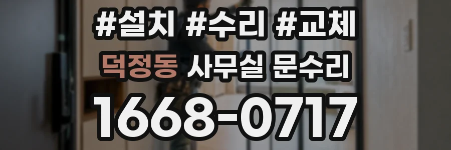 덕정동 사무실 문수리