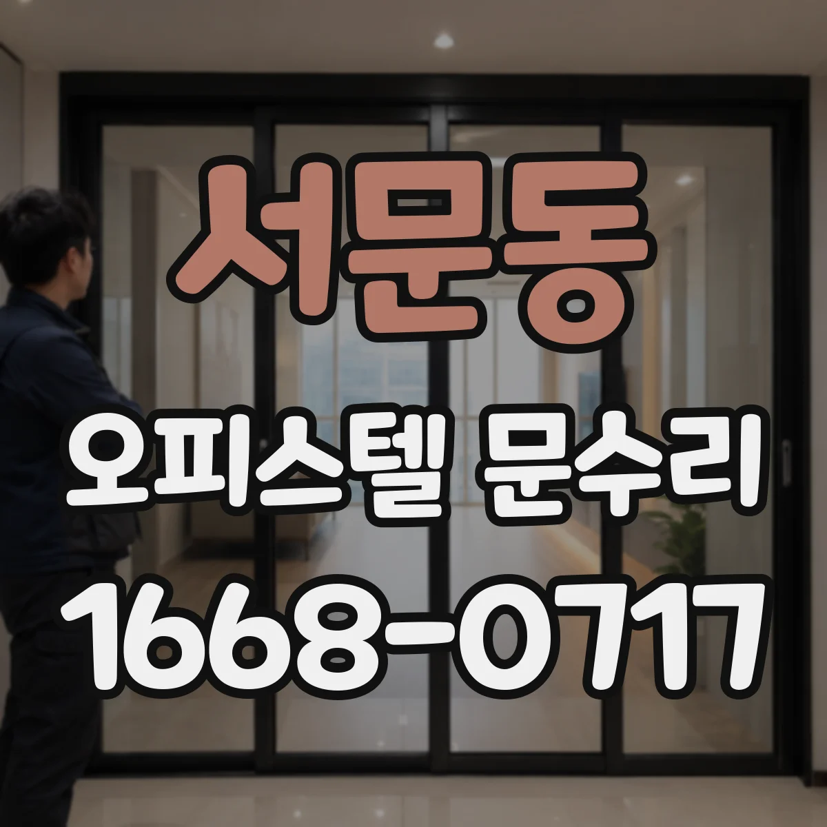 서문동 오피스텔 문수리