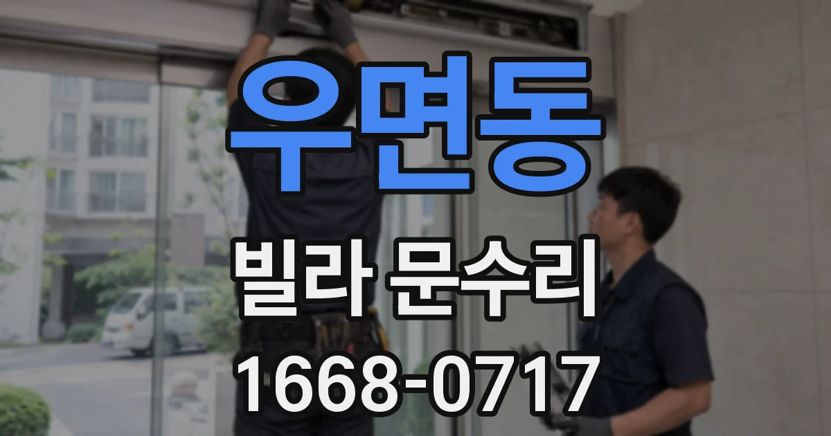 우면동 빌라 문수리
