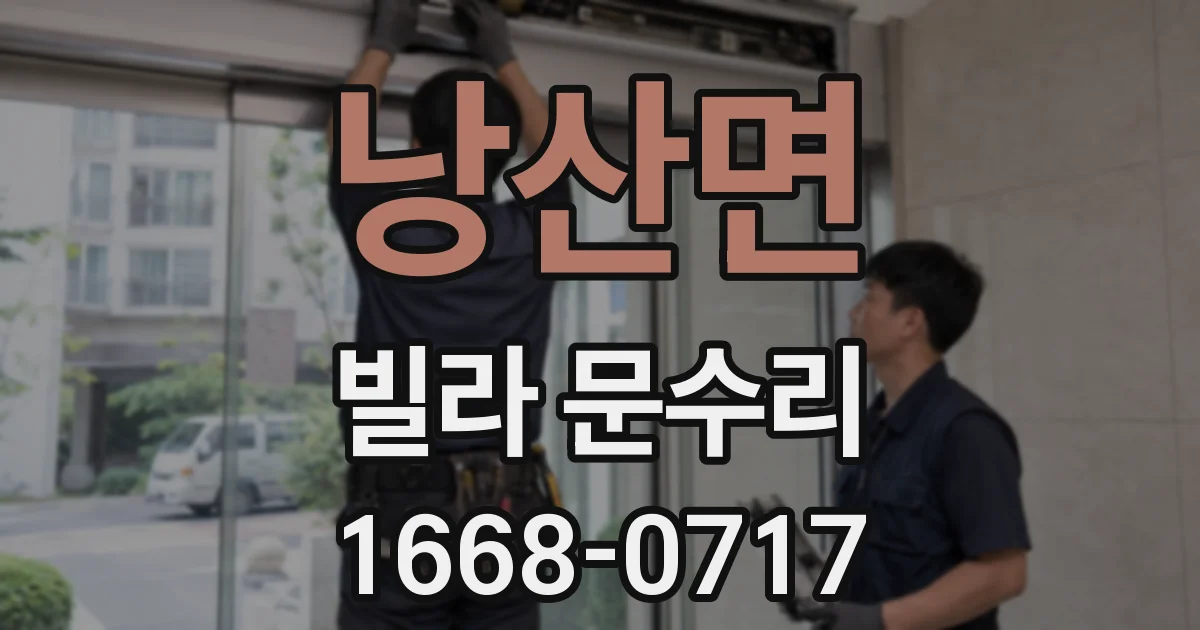 낭산면 빌라 문수리