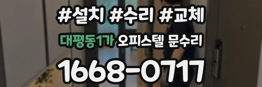 대평동1가 오피스텔 문수리