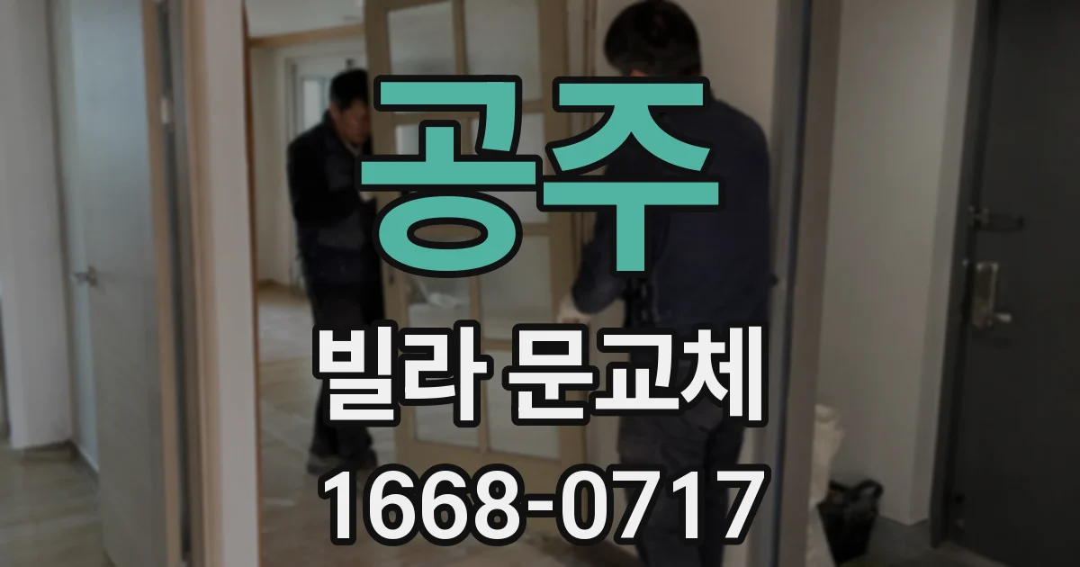 공주 빌라 문교체