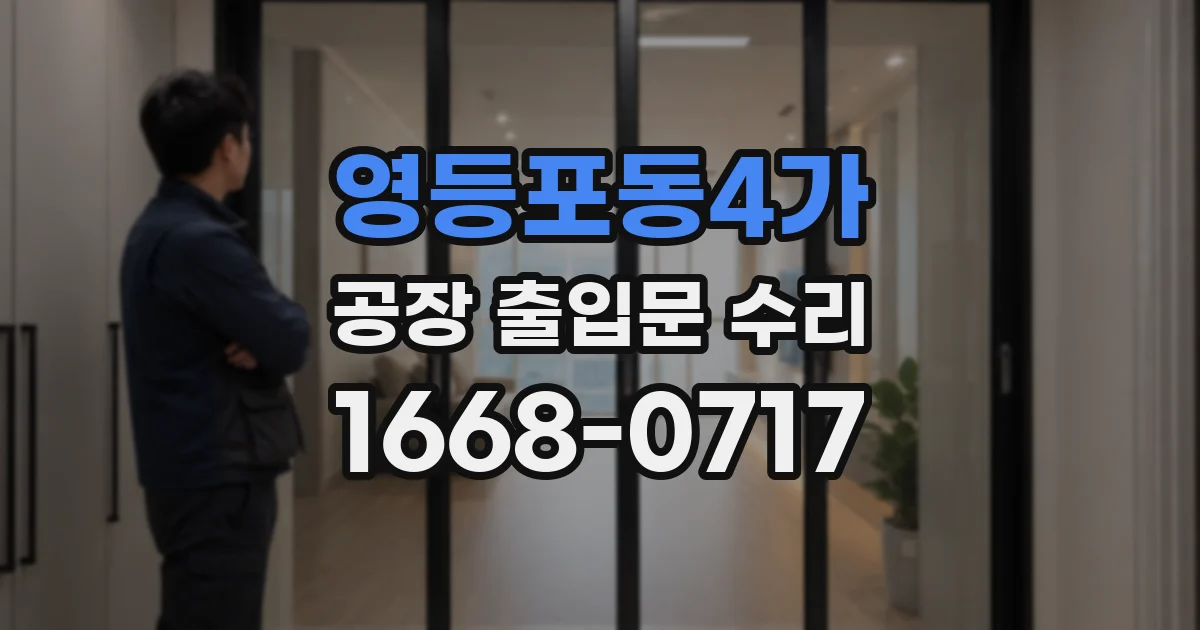 영등포동4가 공장 출입문 수리